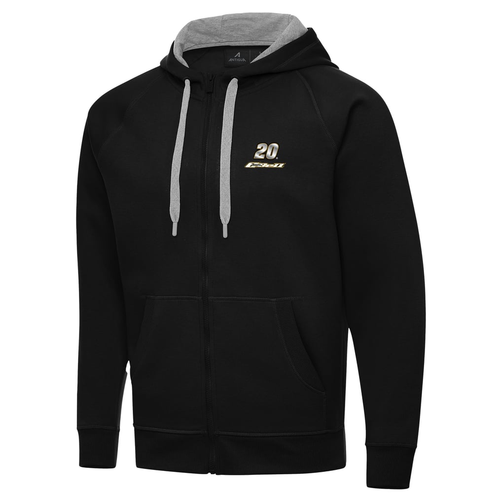  Christopher Bell Antigua Victory Full-Zip Hoodie - Black